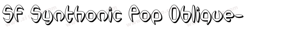 SF Synthonic Pop Oblique字体转换
